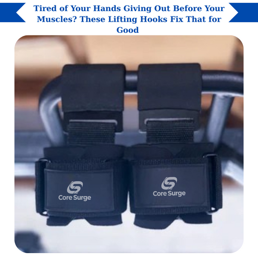 🏋️ Core Surge® Lifting Hooks – Say Goodbye to Weak Grip & Maximize Your Lifts