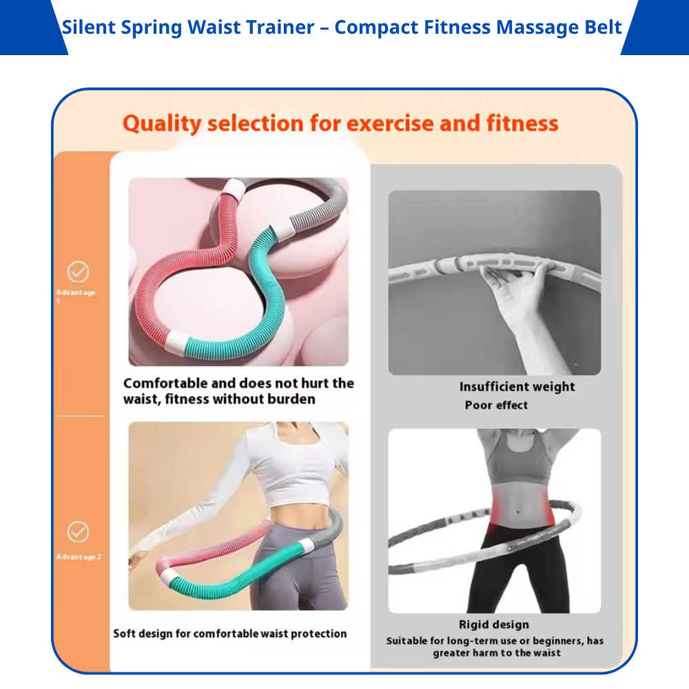 Core Surge® Soft Spring Waist Slimming Hoop – No-Pain Fitness Belt for Women