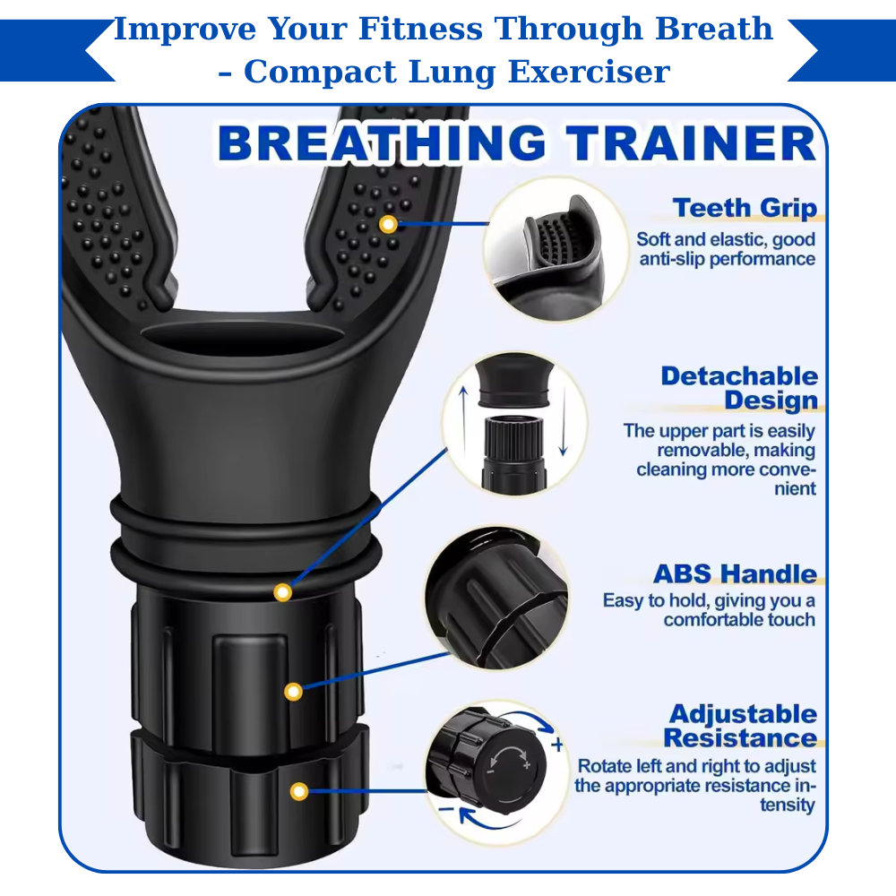 Core Surge® Train Your Lungs Like a Pro – Adjustable Breathing Resistance Tool