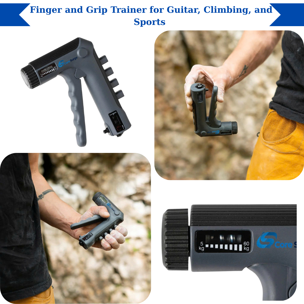 Core Surge® Adjustable Smart Grip Strength Trainer with Digital Counter – 5–60kg
