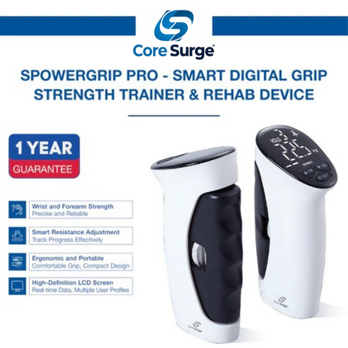 Core Surge® PowerGrip Pro - Smart Digital Grip Strength Trainer & Rehab Device