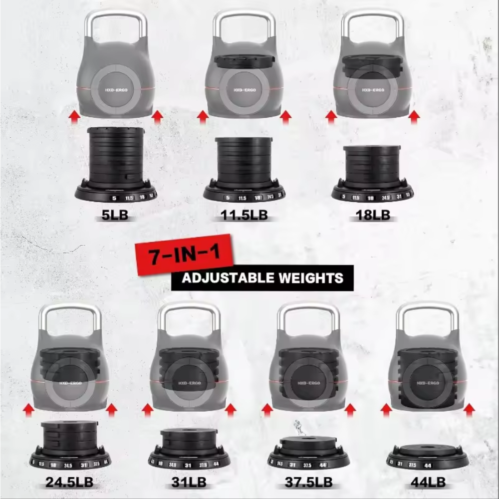 Core Surge® Adjustable Kettlebell – 6-in-1 Smart Weight System (18–40 lbs)