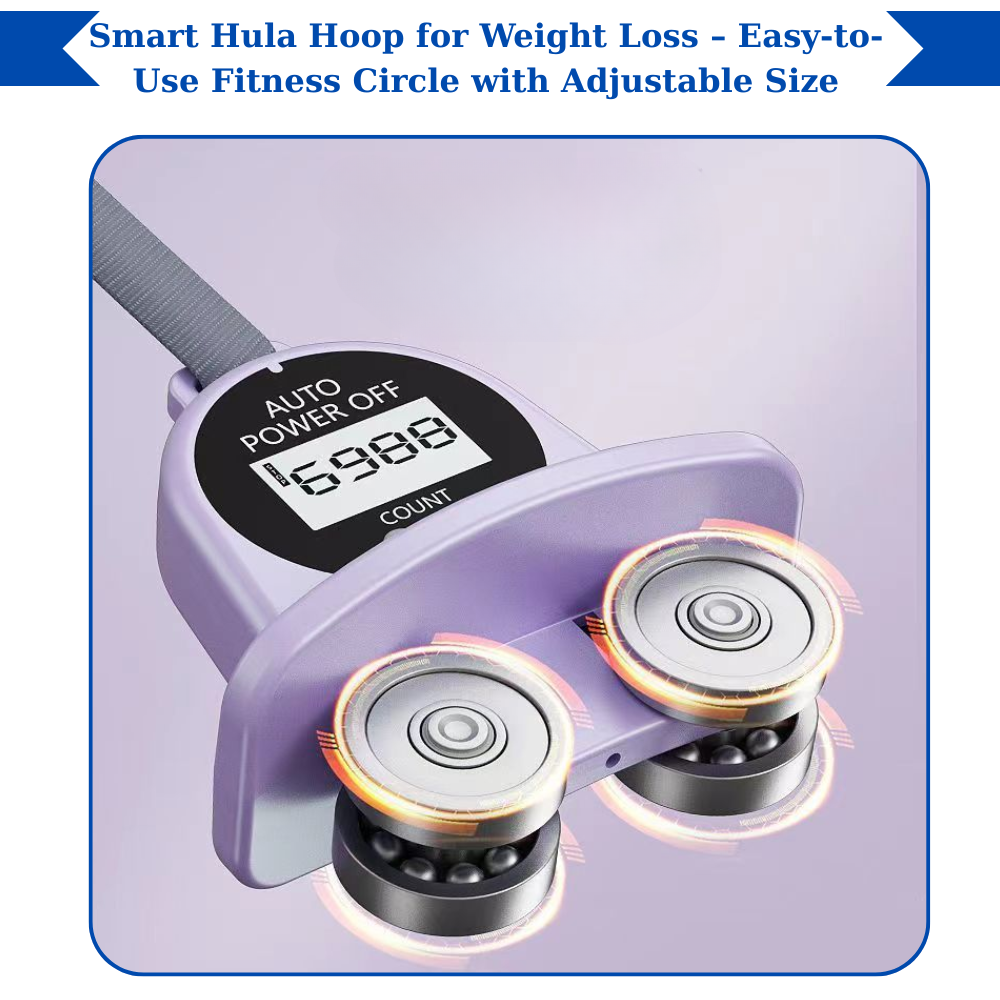 Core Surge® Smart Weighted Hula Hoop for Adults – Adjustable Fitness Hoop for Weight Loss & Core Training