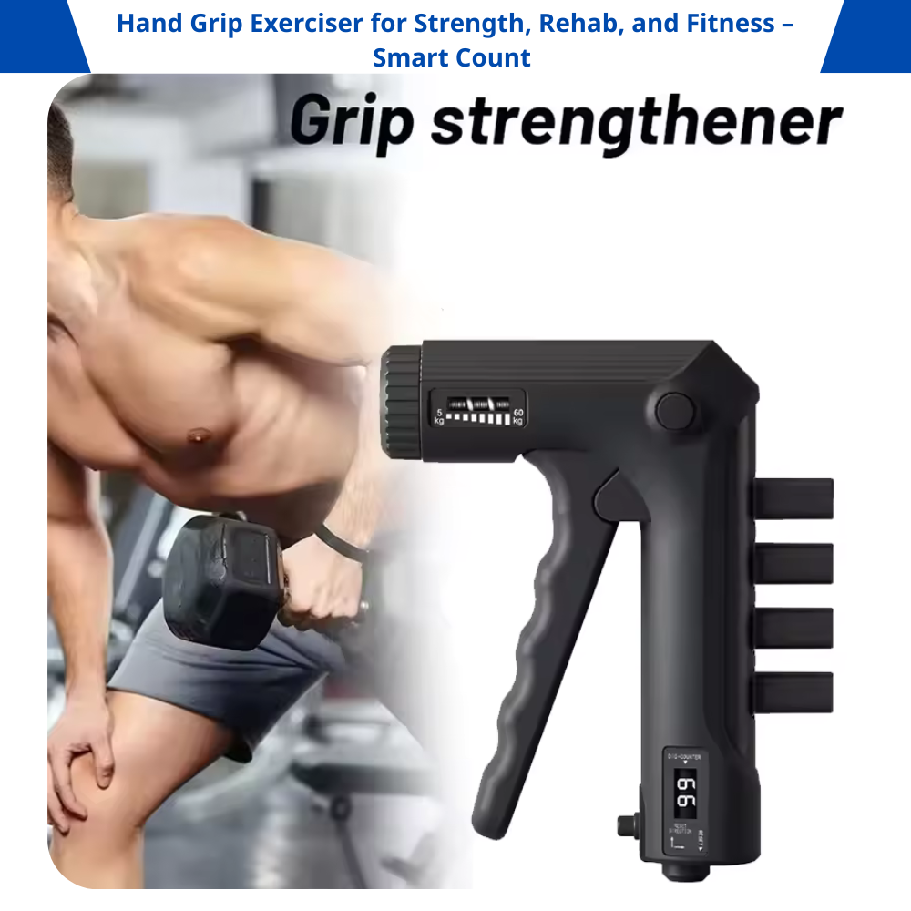Core Surge® Adjustable Smart Grip Strength Trainer with Digital Counter – 5–60kg