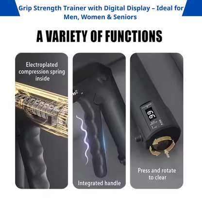 Core Surge® Adjustable Smart Grip Strength Trainer with Digital Counter – 5–60kg