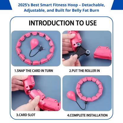 Core Surge® Smart Weighted Hula Hoop for Adults – Adjustable Fitness Hoop for Weight Loss & Core Training