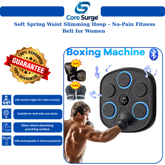Core Surge® Smart Reflex Boxing Trainer – LED Wall Target for Home Workouts