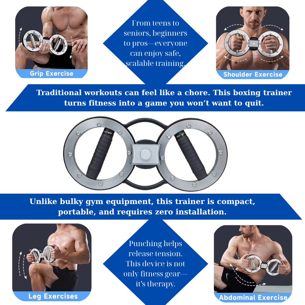 Core Surge® Rotary Arm Strength Trainer – Adjustable Speed Arm Spinner for Reflex, Strength & Endurance
