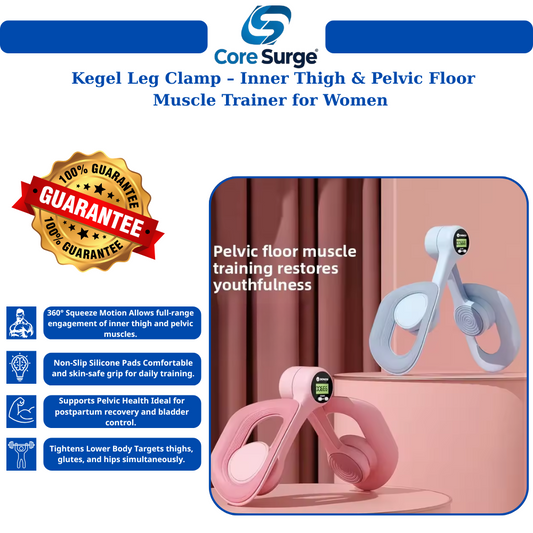 Core Surge® Kegel Leg Clamp – Inner Thigh & Pelvic Floor Muscle Trainer for Women