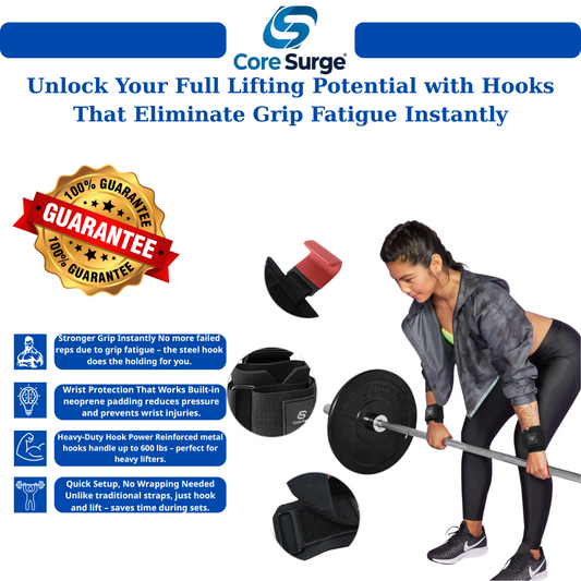 Core Surge® Lift Heavier. Hold Longer. Protect Your Wrists.