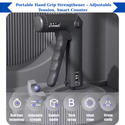 Core Surge® Adjustable Smart Grip Strength Trainer with Digital Counter – 5–60kg