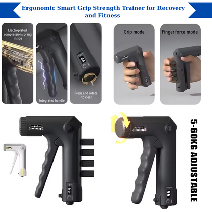 Core Surge® Adjustable Smart Grip Strength Trainer with Digital Counter – 5–60kg